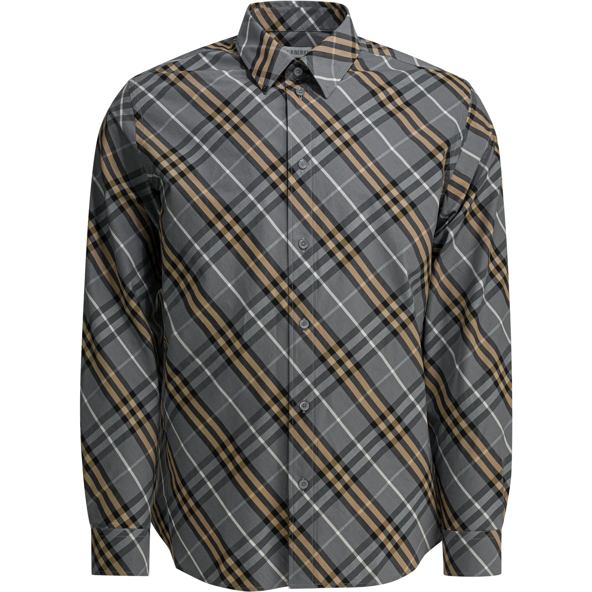 Cotton shirt check