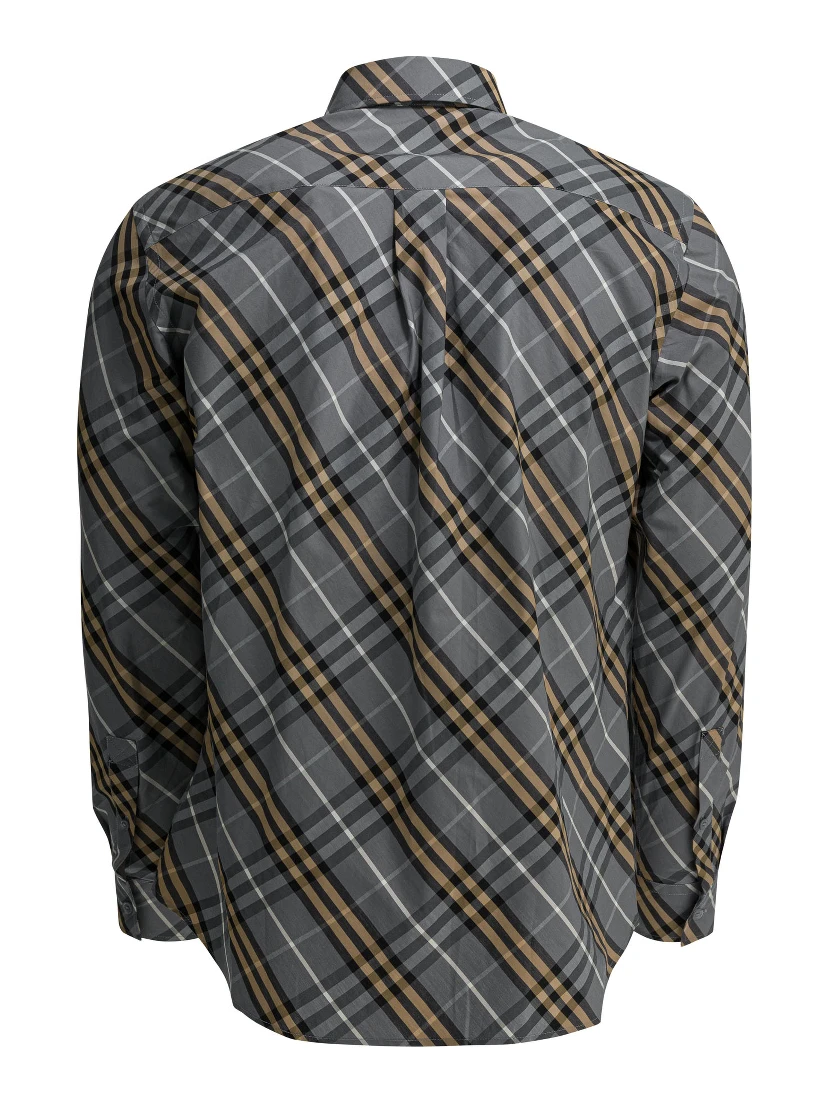 Cotton shirt check