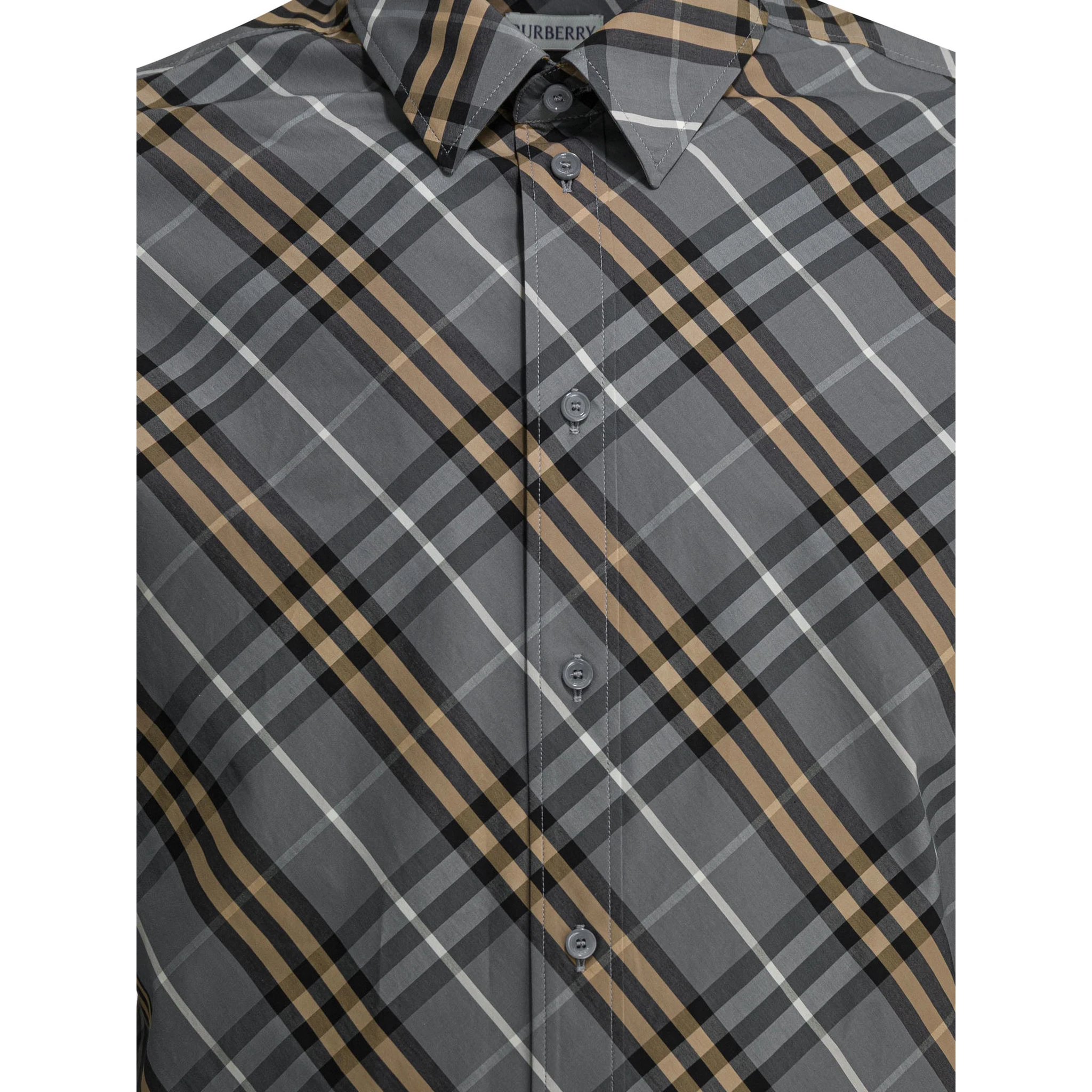 Cotton shirt check