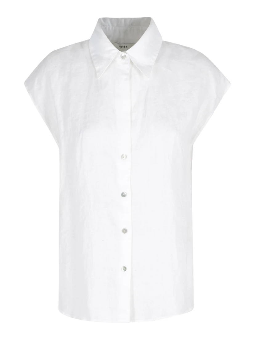 CAP SLV BUTTON DOWN BLOUSE