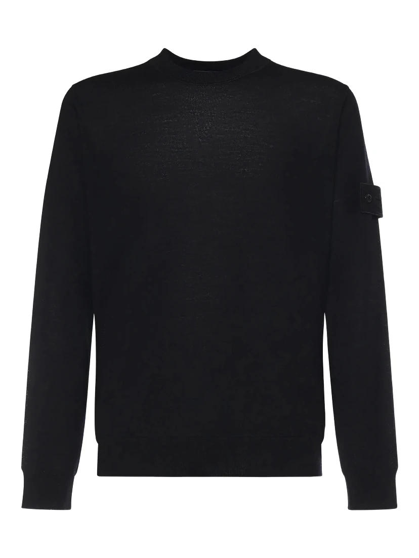 Stone Island Sweaters Black