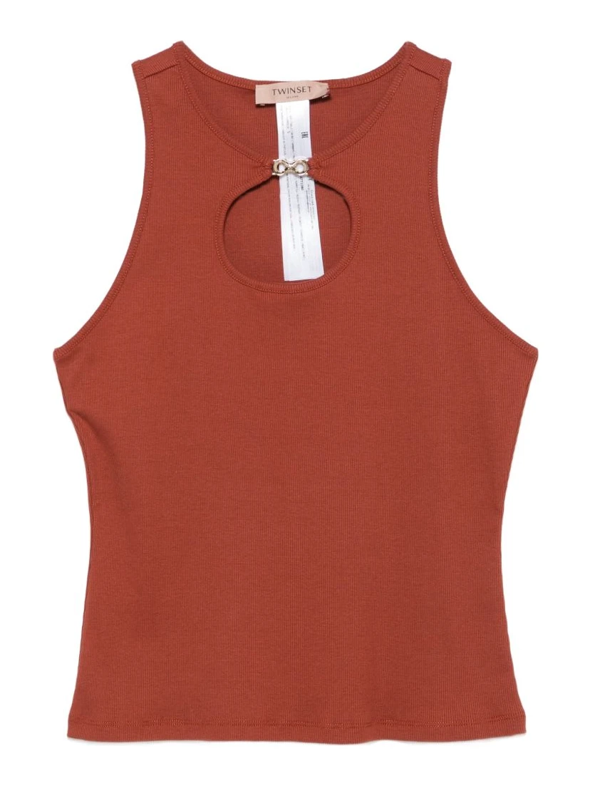 Twin-set T-shirts and Polos Brown