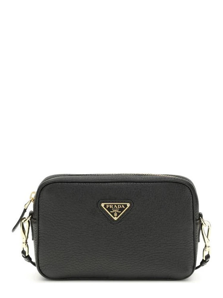 Black Calf Leather Bos Taurus Shoulder Bag