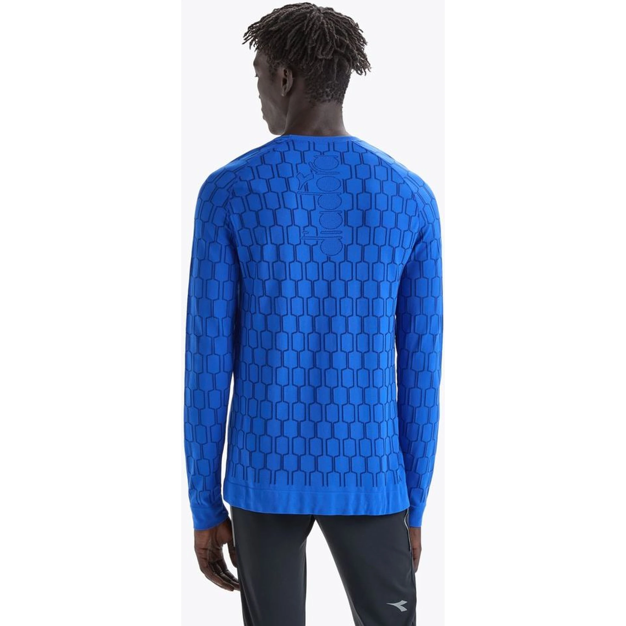 Blue Polyamide Long Sleeve T-Shirt