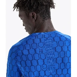 Blue Polyamide Long Sleeve T-Shirt