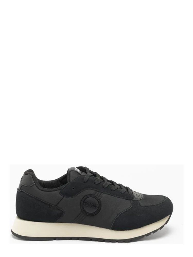 Black Nylon Low Top Sneakers