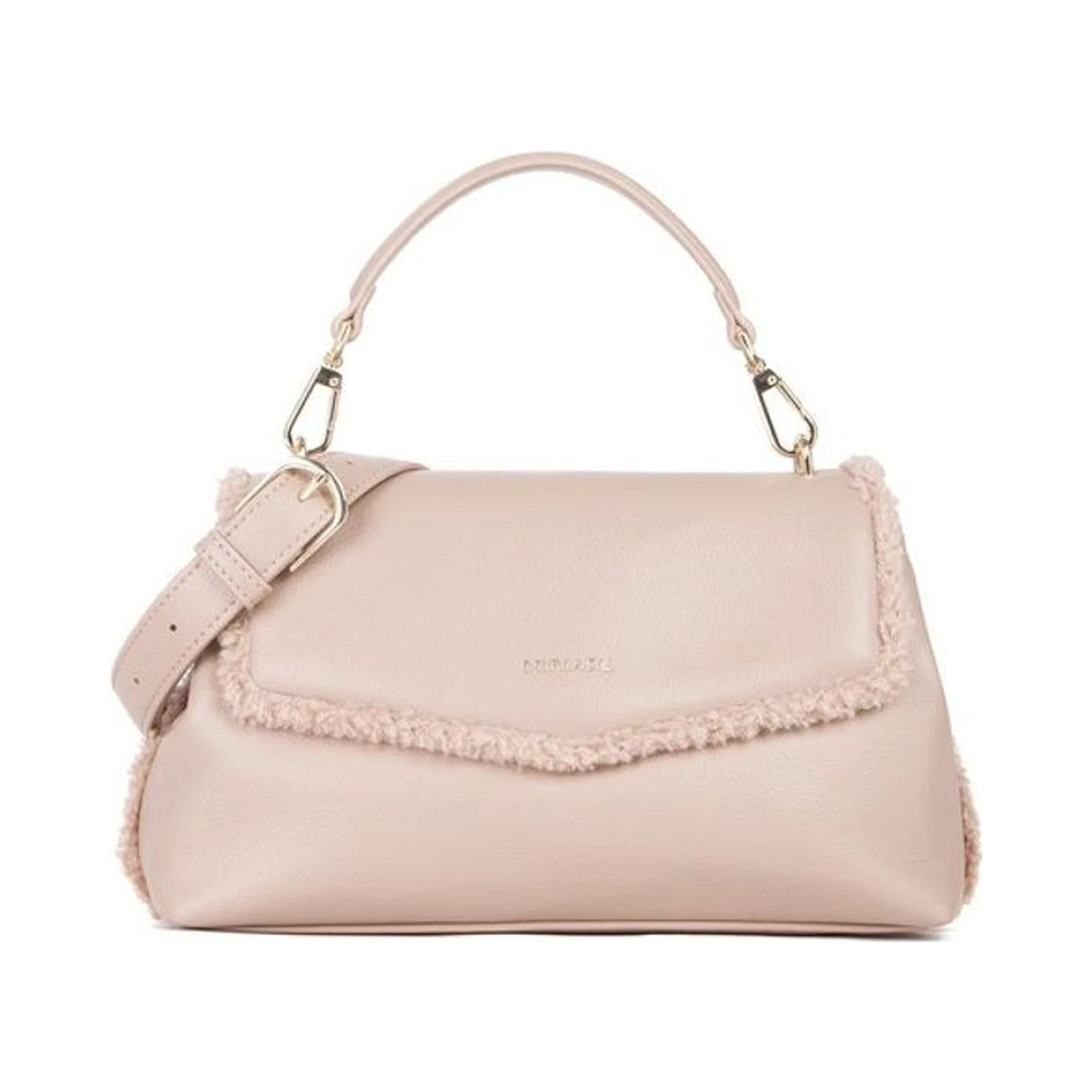 Beige Polyester Shoulder Bag