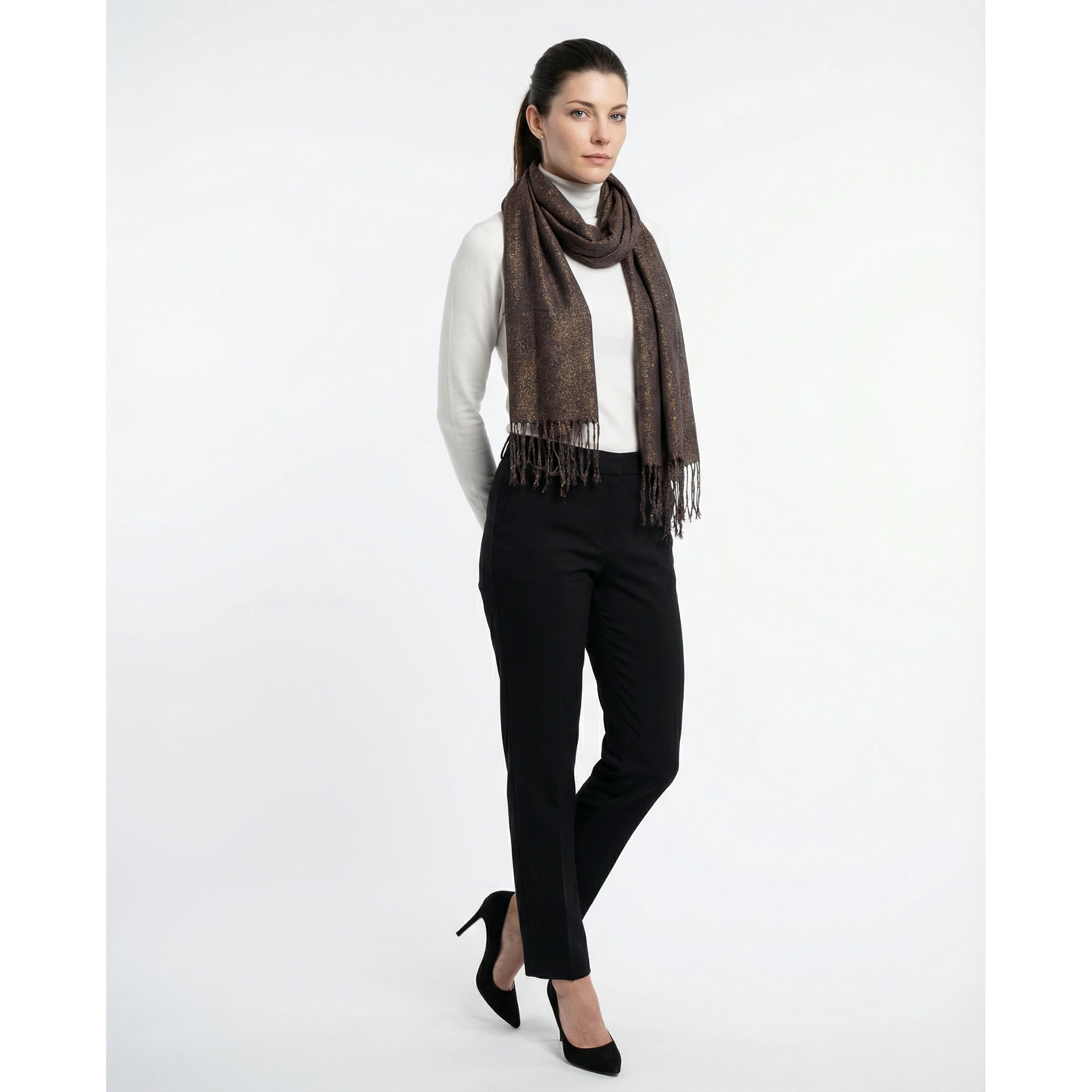 Silver Linen Scarf