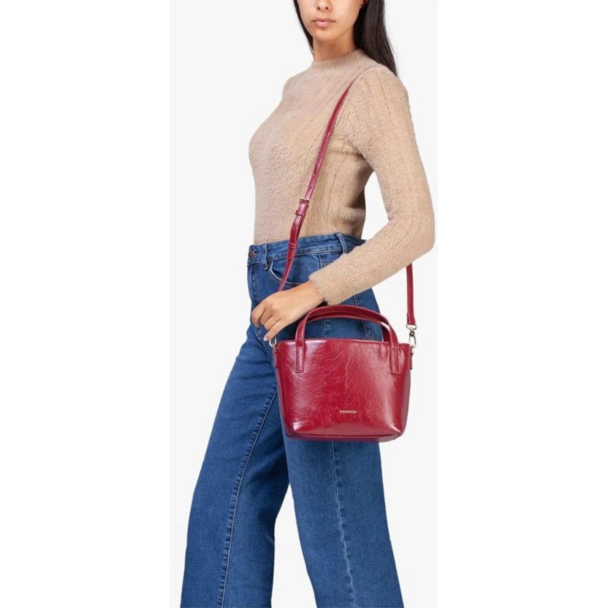 Red Polyethylene Handbag