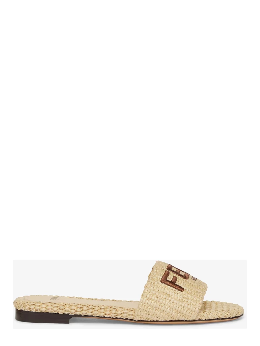 "Signature" slides sandals