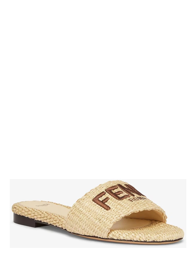 "Signature" slides sandals