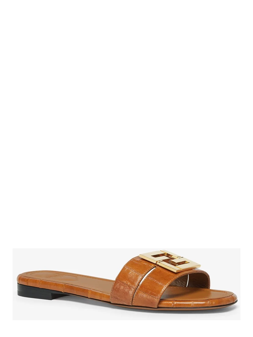 "Fendi FFold" slides sandals