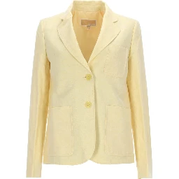 SINGLE-BREASTED LINEN BLAZER
