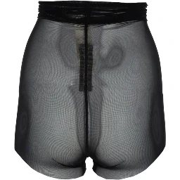SEMI-TRANSPARENT HIGH-WAISTED SHORTS