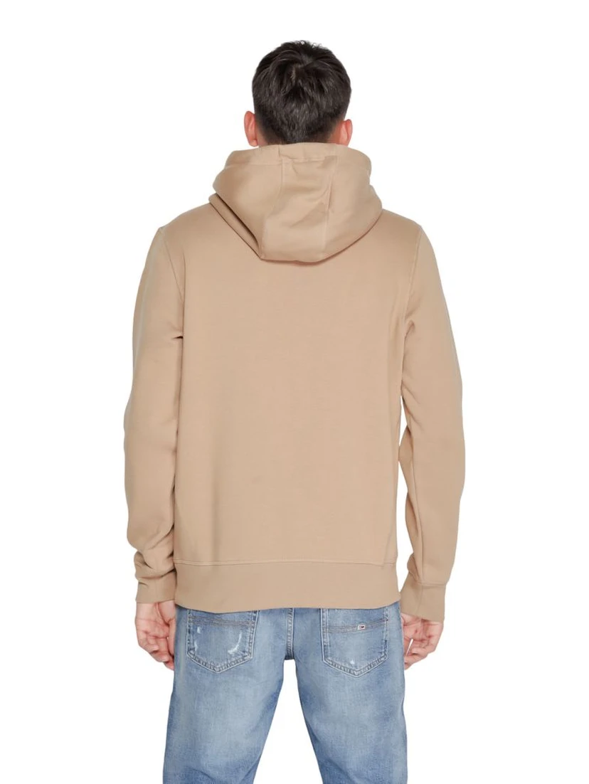 Beige Cotton Hoodie