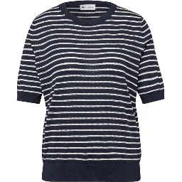 Blue Viscose T-Shirt