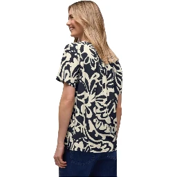 Blue Viscose Blouse