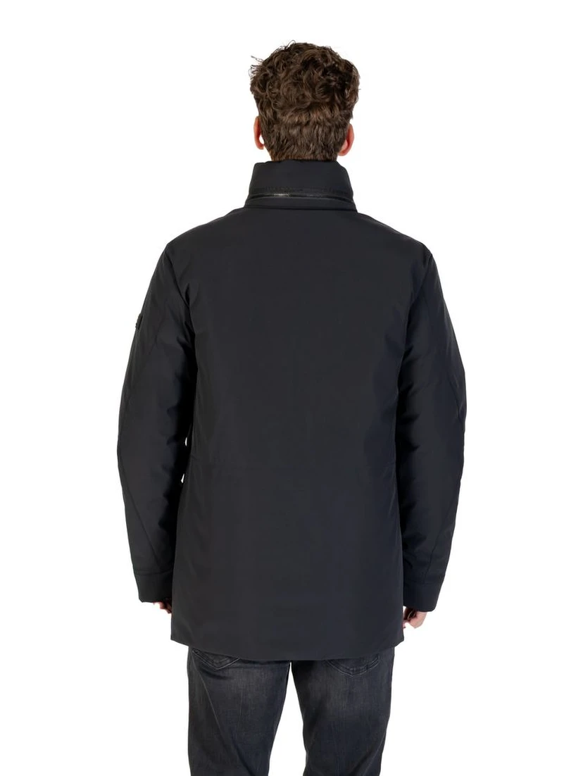Black Polyester Parka