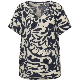 Blue Viscose Blouse