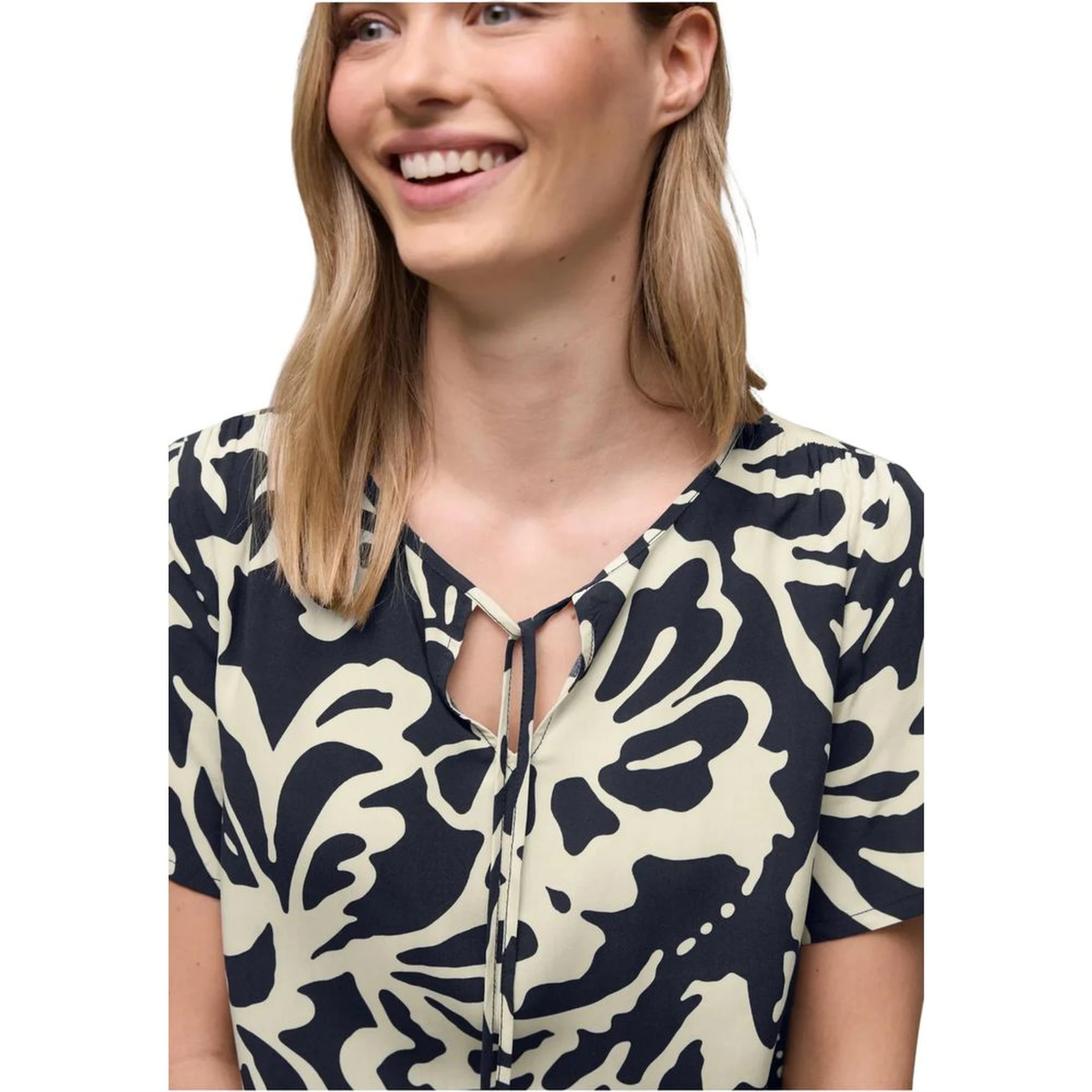 Blue Viscose Blouse