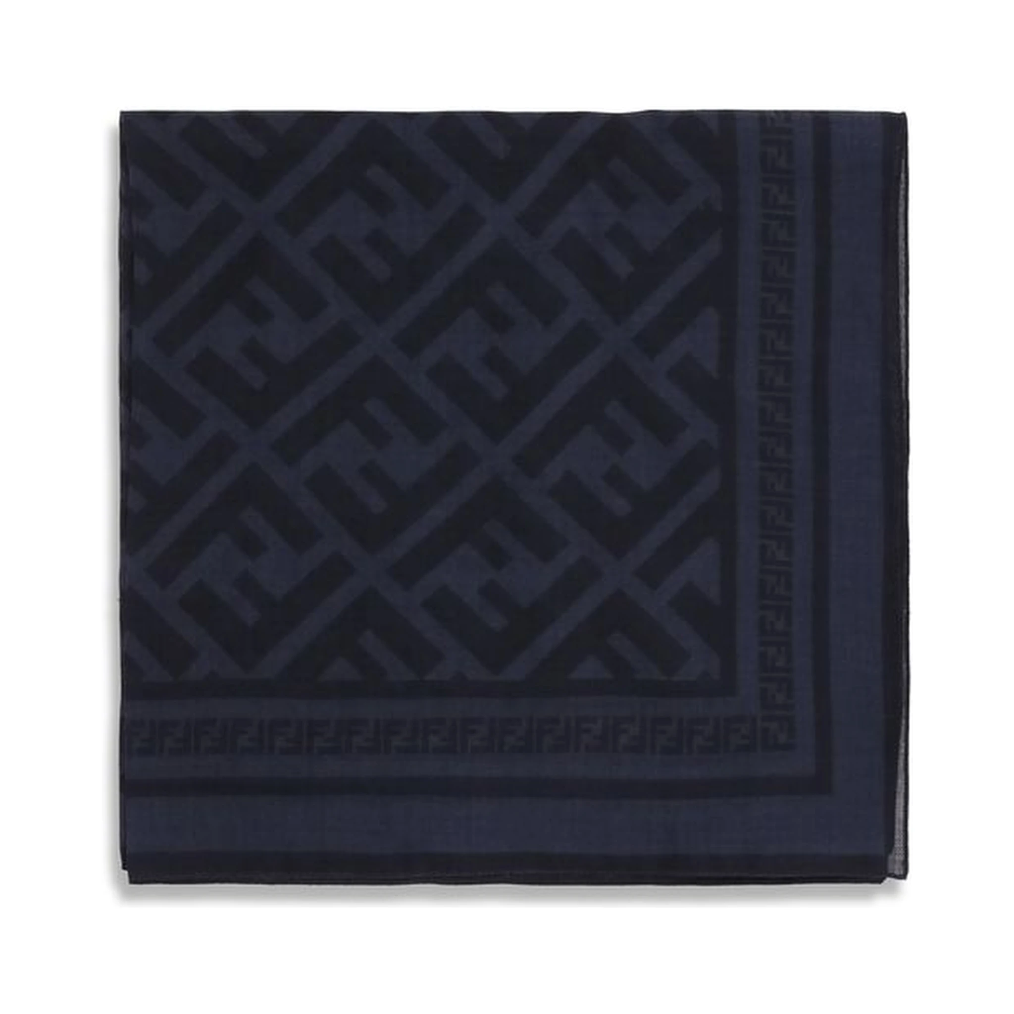 Blue Fleece Wool Scarf