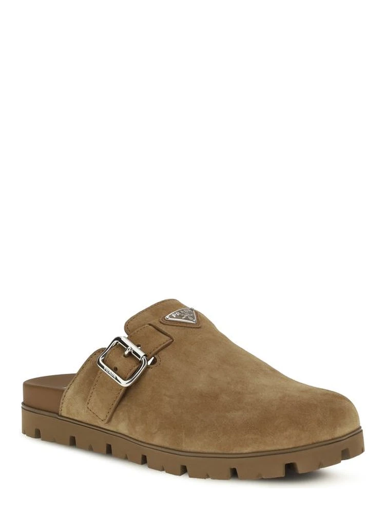 Beige Calf Leather Bos Taurus Mules alternative
