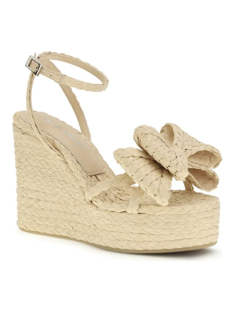 Beige Raffia Wedge Sandals alternative