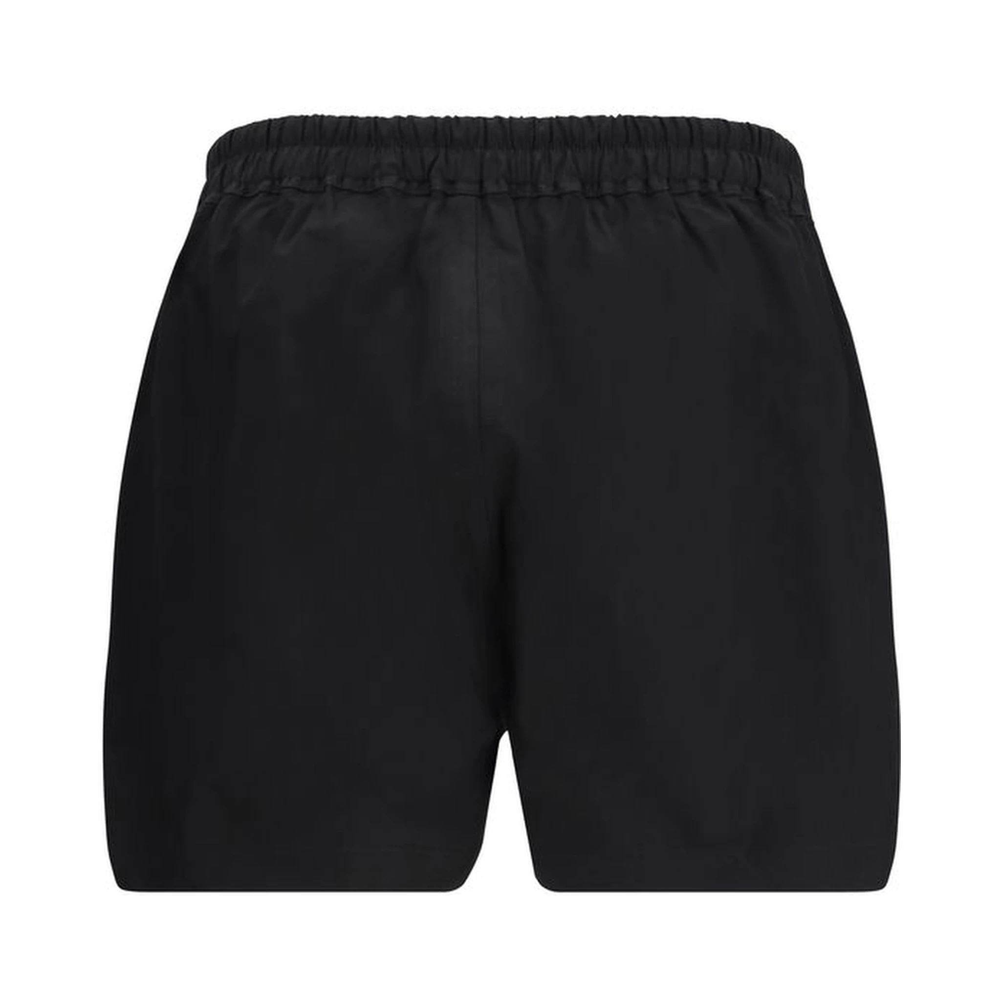 Black Cotton Bermuda Shorts