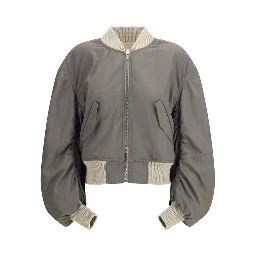 Beige Leather Jacket