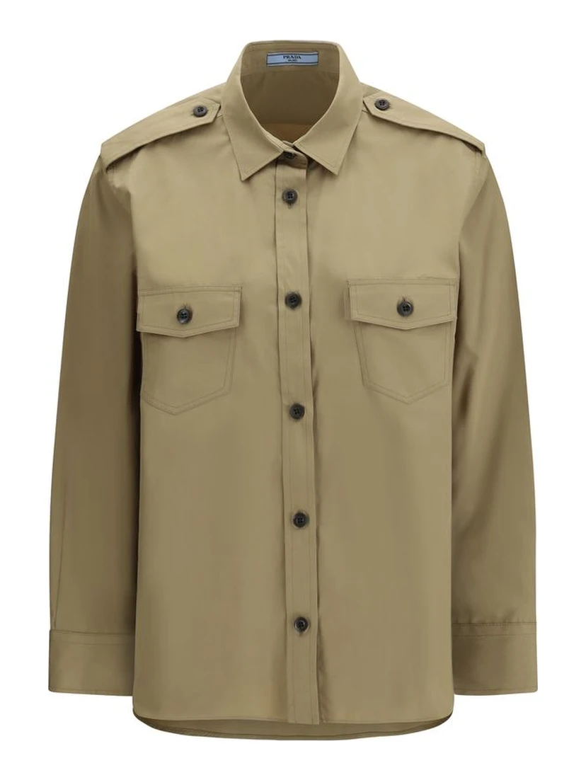 Beige Cotton Shirt