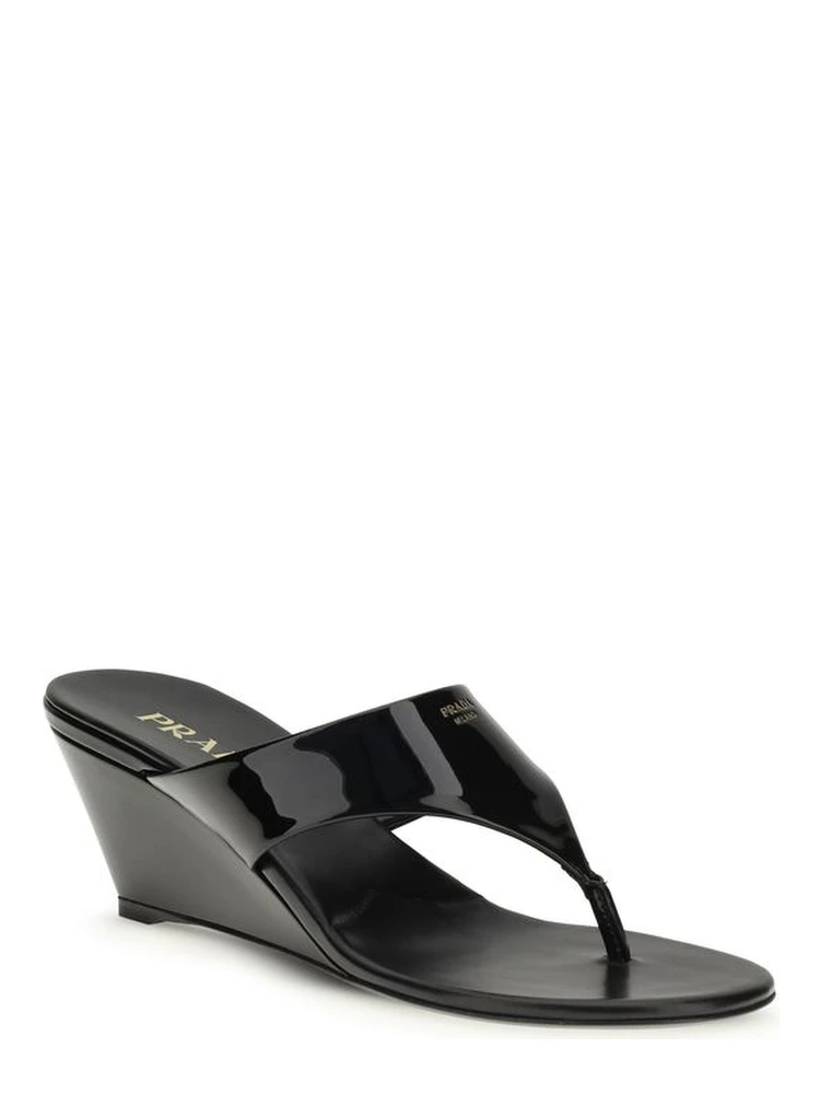 Black Calf Leather Bos Taurus Wedge Sandals alternative