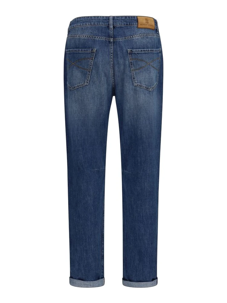 Blue Cotton Straight-Leg Jeans alternative