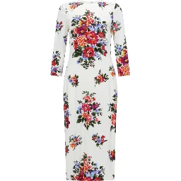 MIDI DRESS WITH FLORAL PRINT