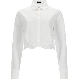 SHIRT WITH LACE INSERTS