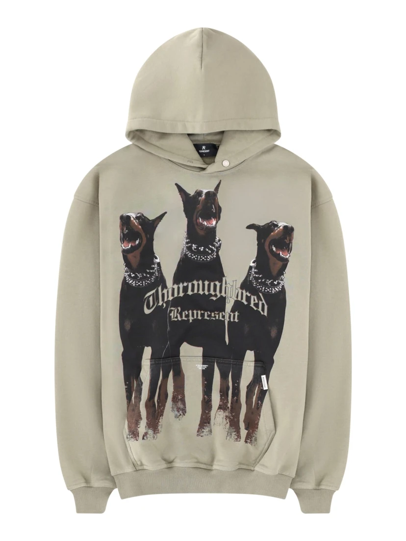 FELPA CON CAPPUCCIO "THOROUGHBRED"
