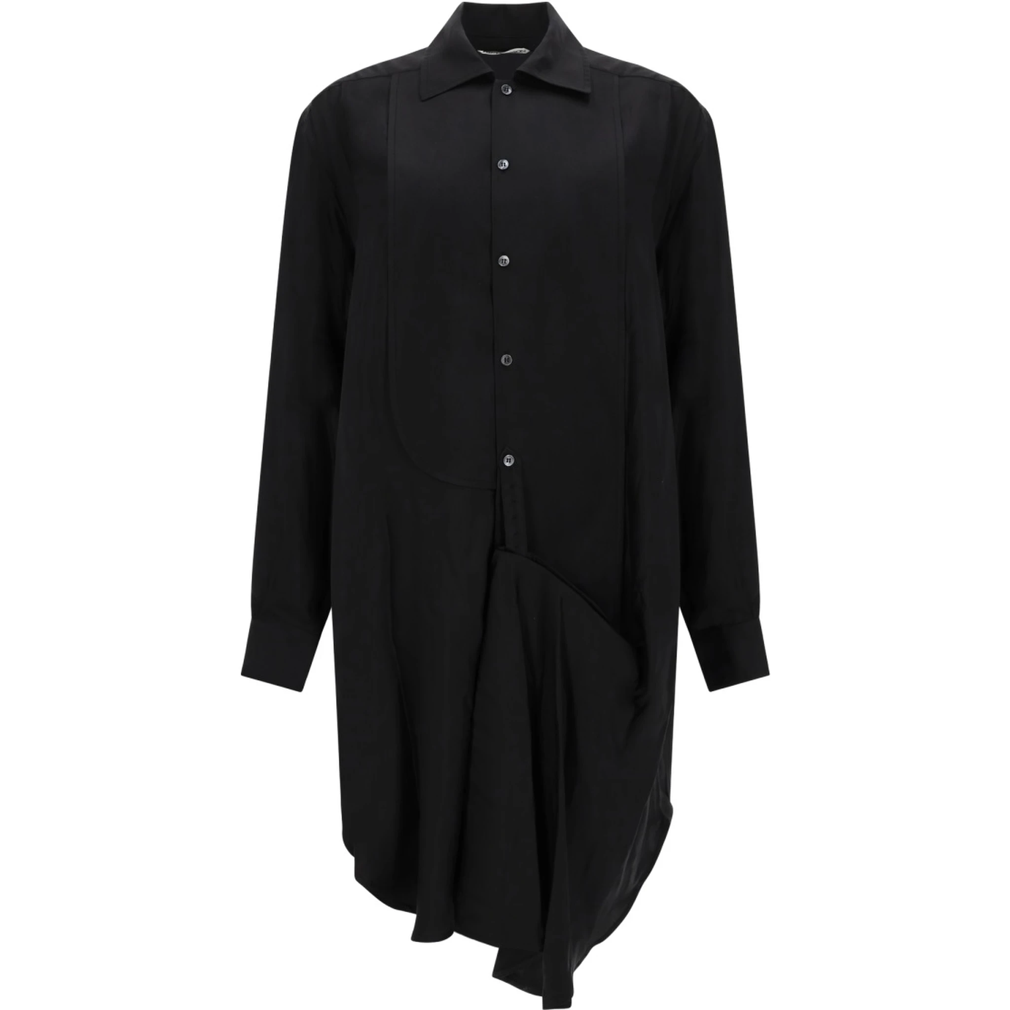 ABITO MIDI "TUXEDO DRAPE"