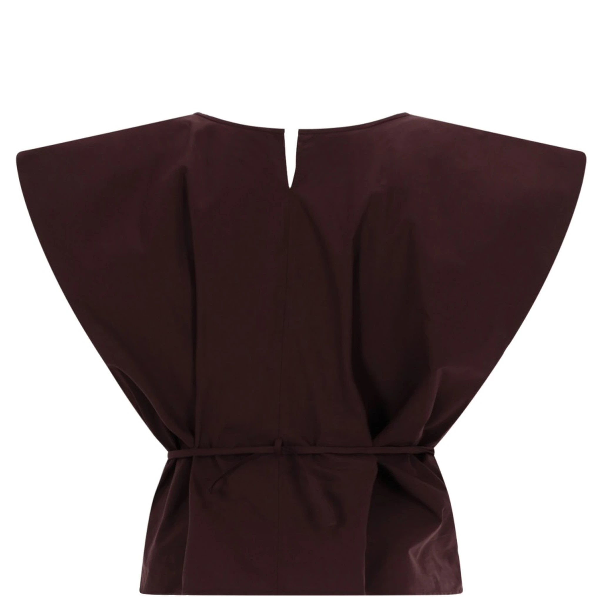 TOP SMANICATO CON CINTA