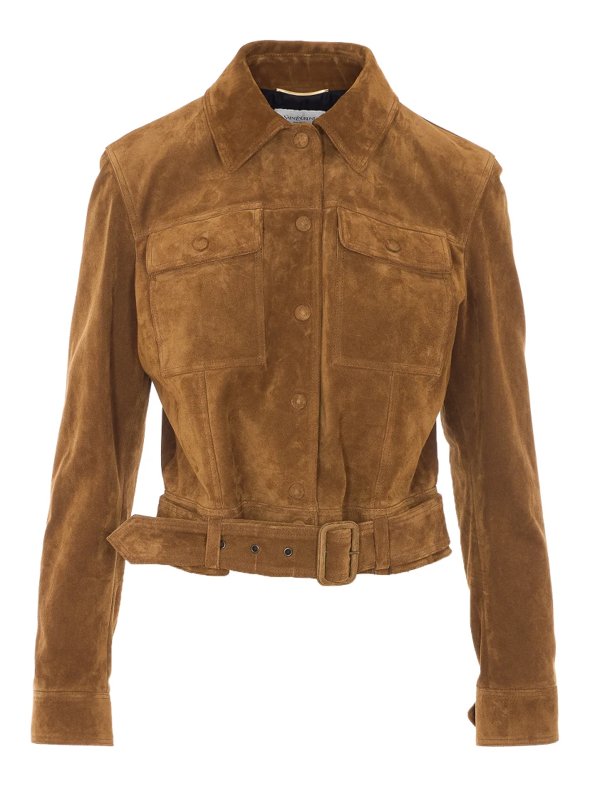 Saint Laurent  Jackets Brown