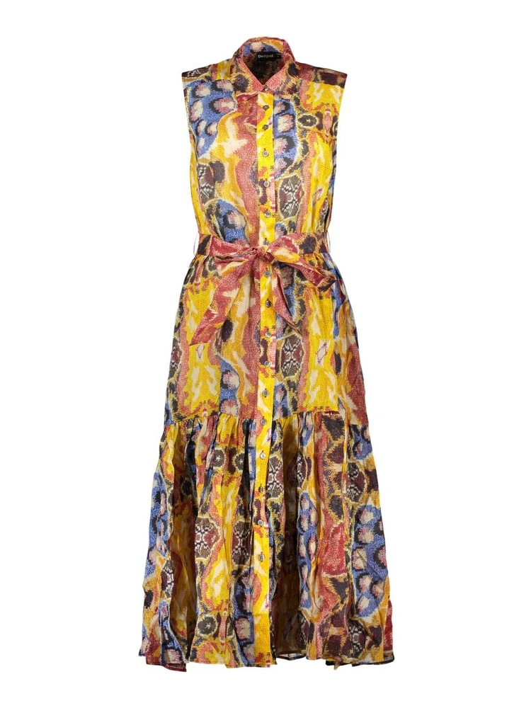 Giallo Cotton Women Dress