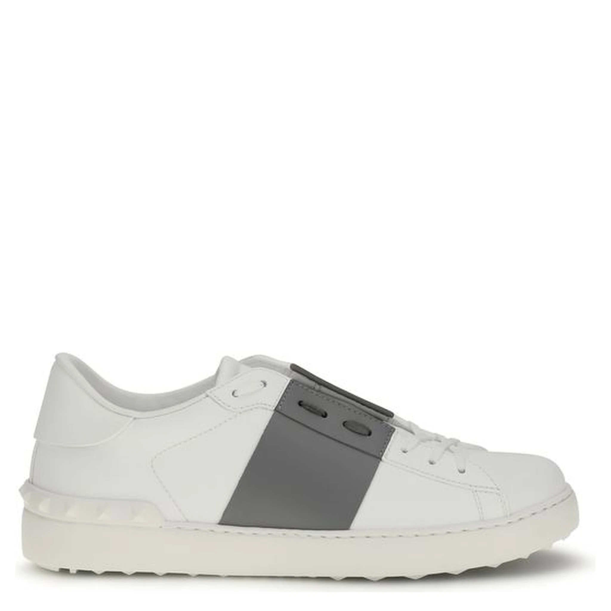 White Calf Leather Bos Taurus Low Top Sneakers