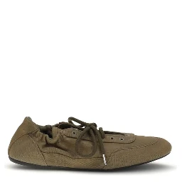 Bicolor Cotton Athletic Sneakers