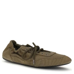 Bicolor Cotton Athletic Sneakers