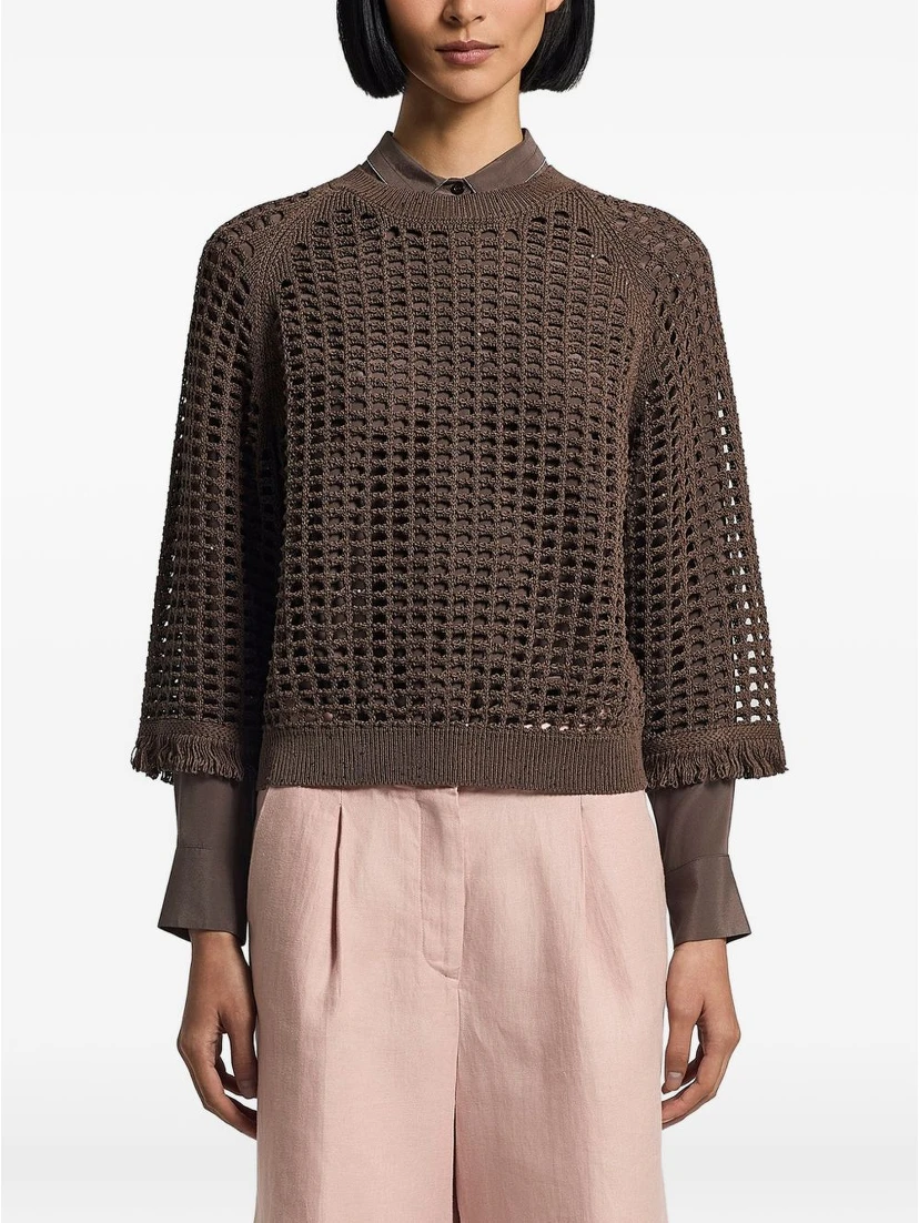 Peserico Sweaters Brown
