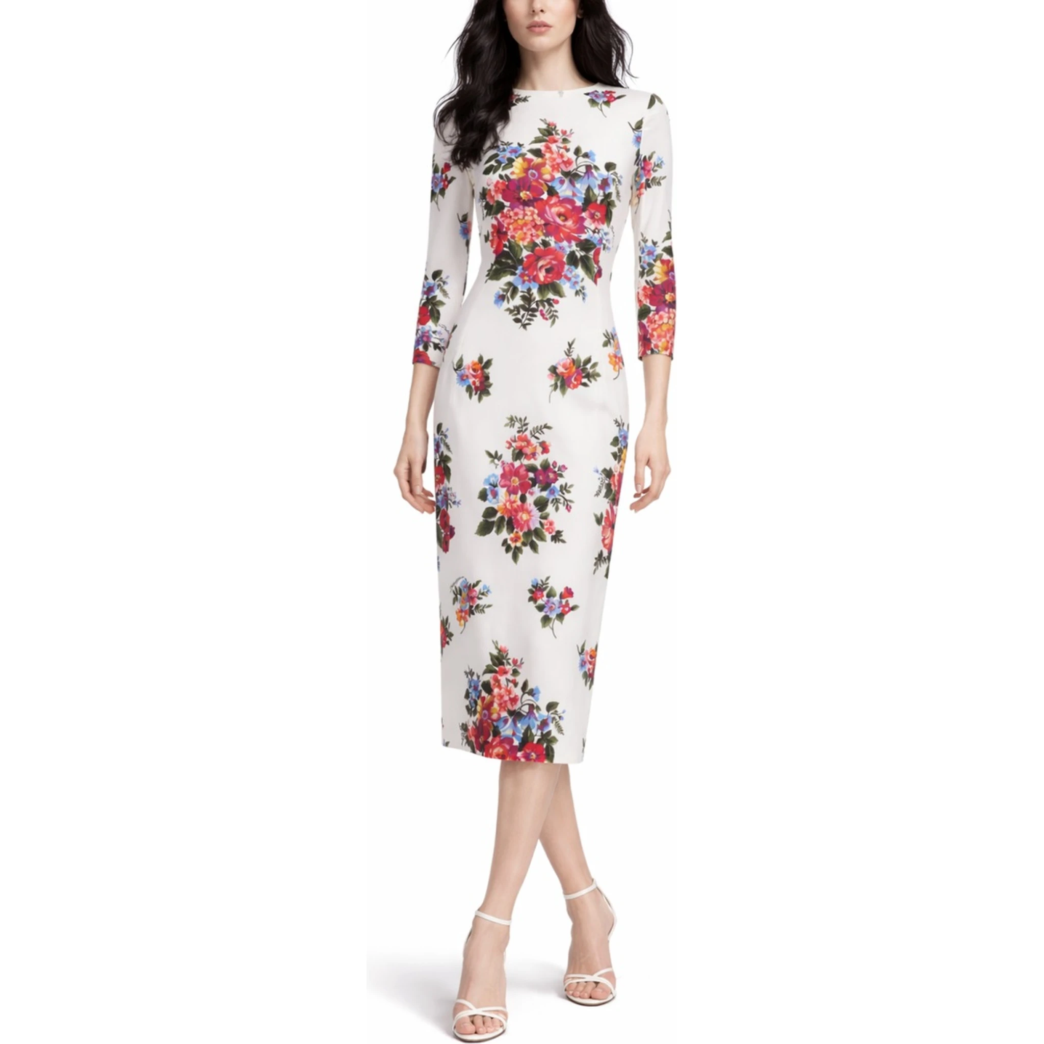 MIDI DRESS WITH FLORAL PRINT