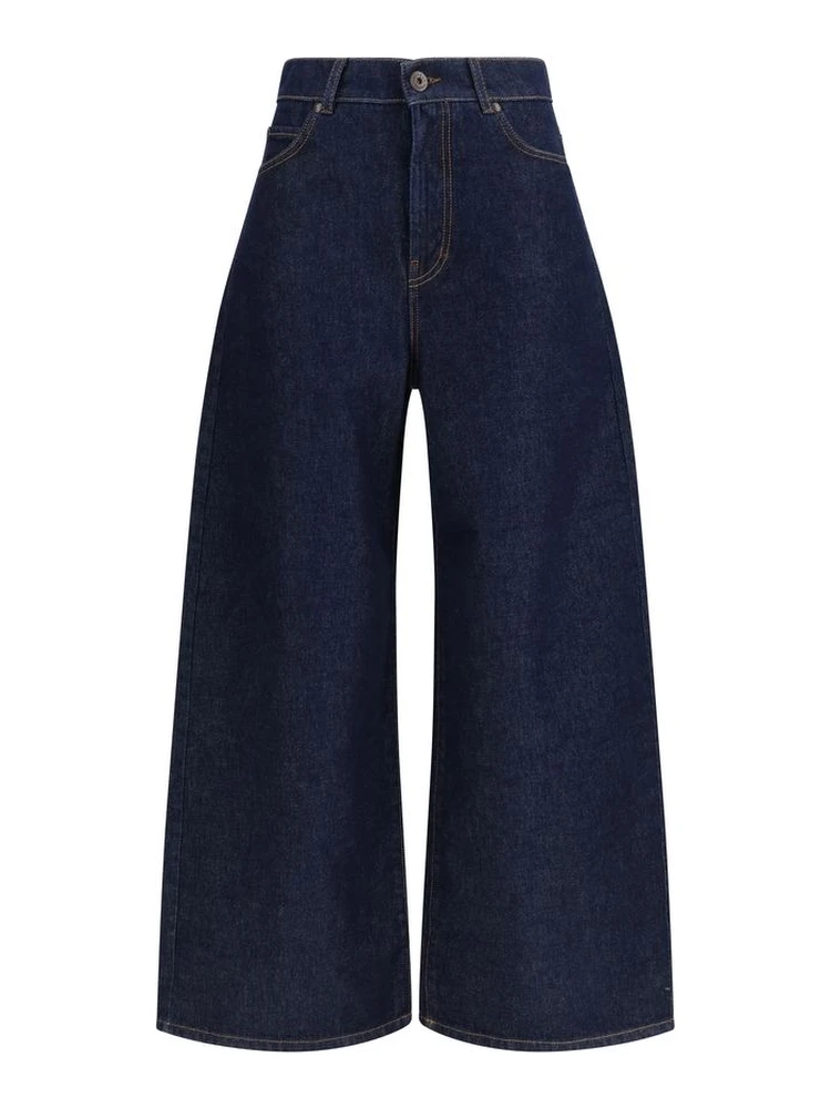 Blue Cotton Jeans Denim