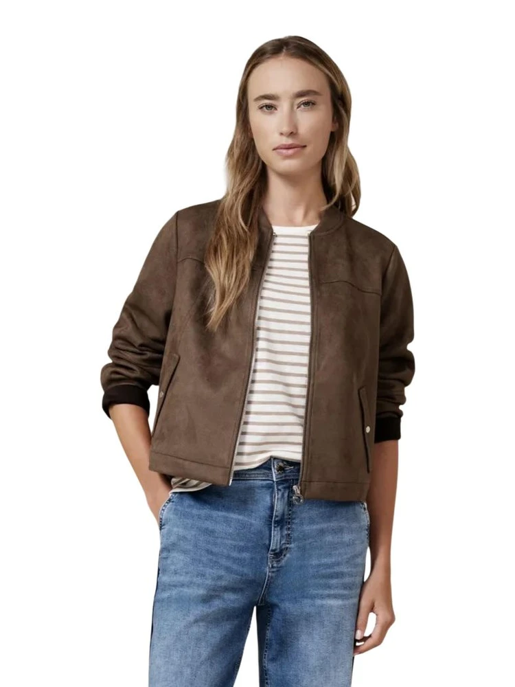 Brown Polyester Bomber alternative