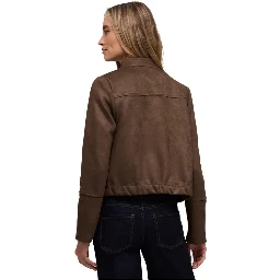 Brown Polyester Bomber