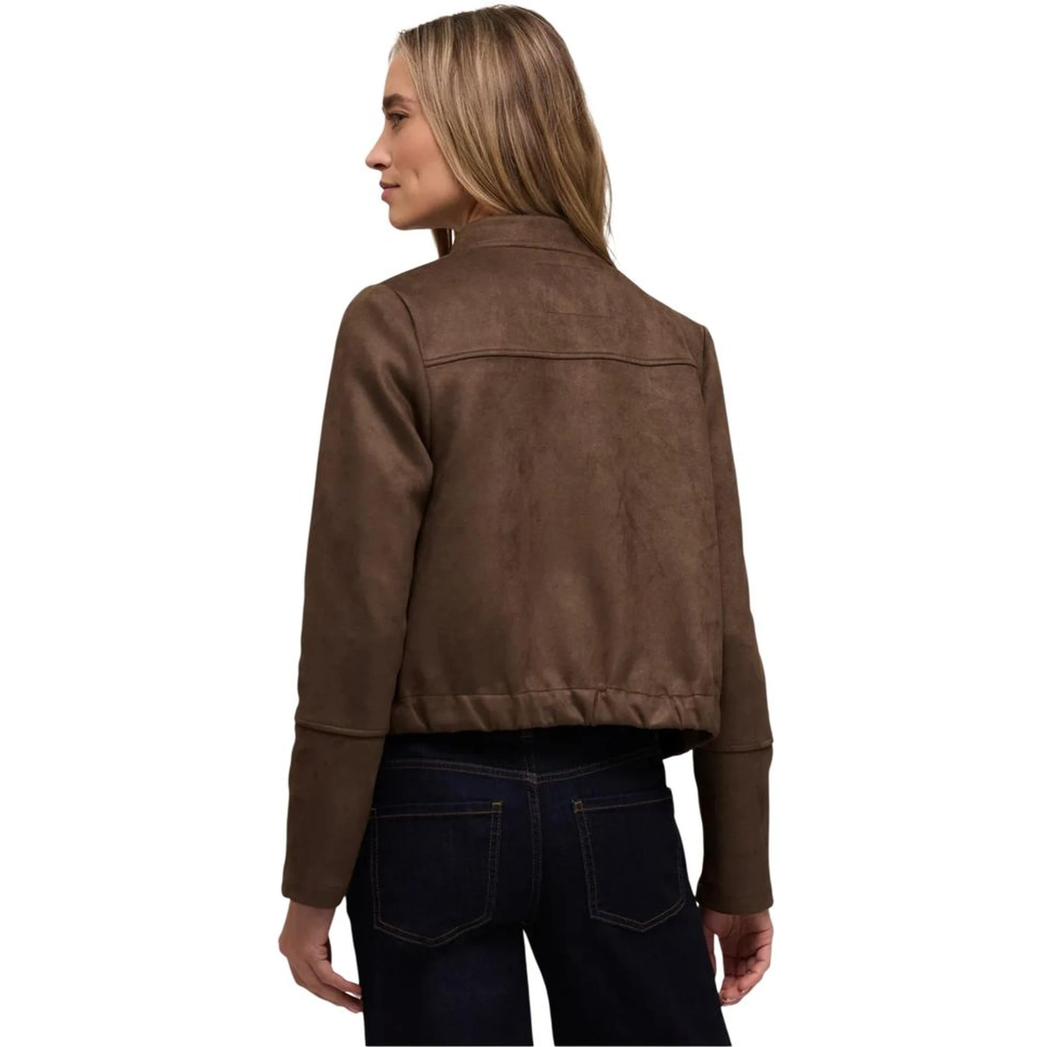 Brown Polyester Bomber