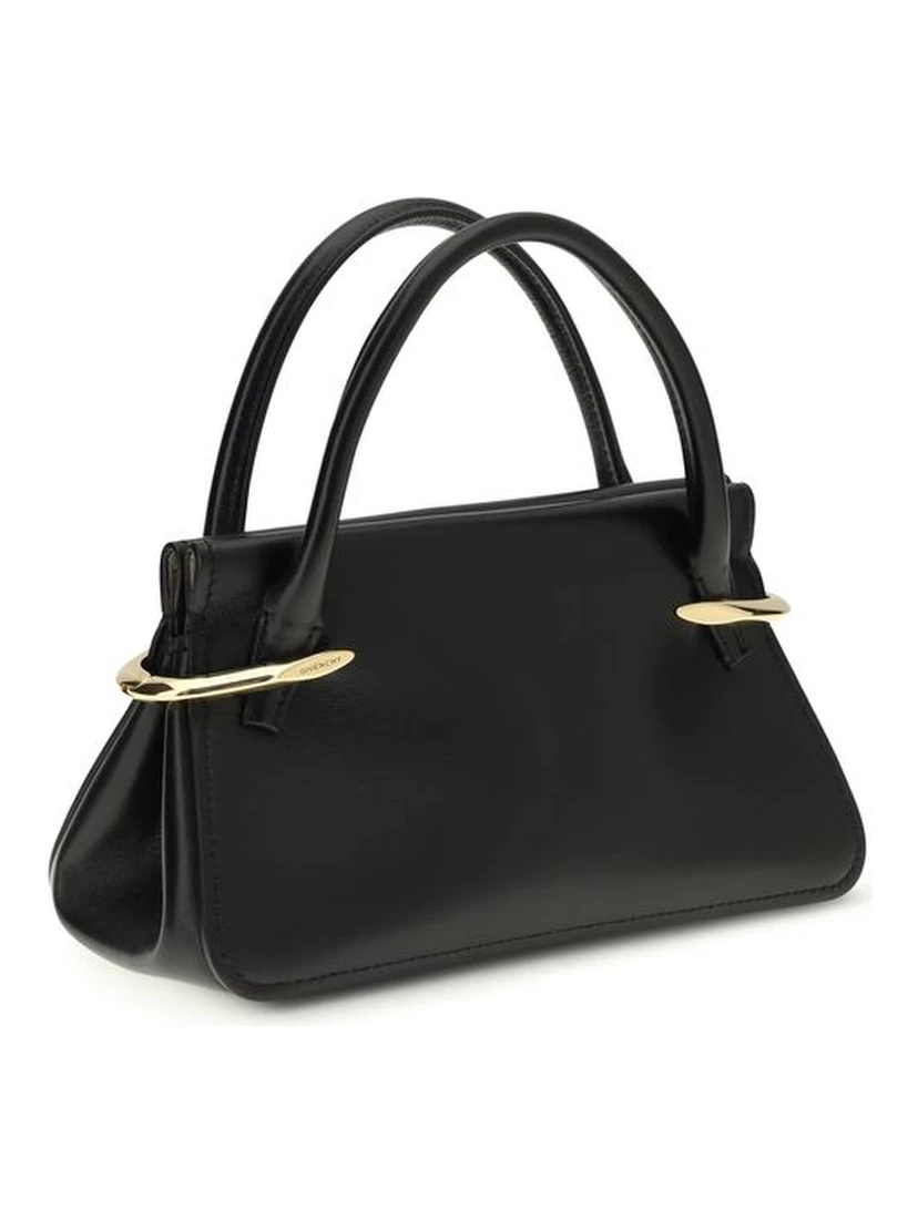 Black Calf Leather Bos Taurus Handbag