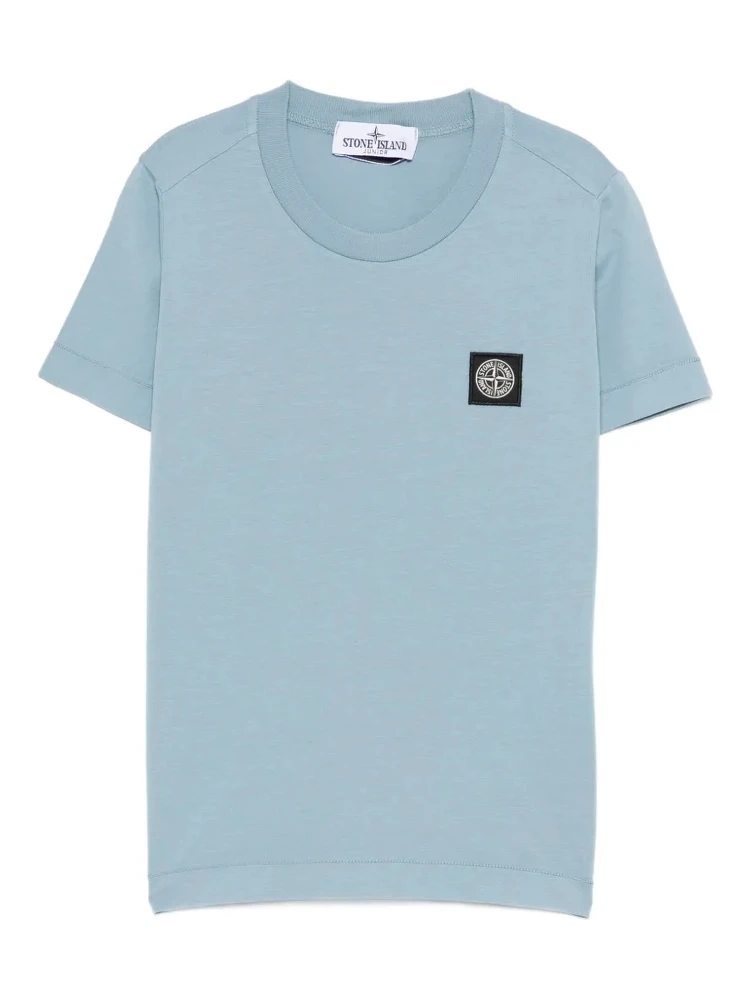 STONE ISLAND KIDS T-shirts and Polos Clear Blue